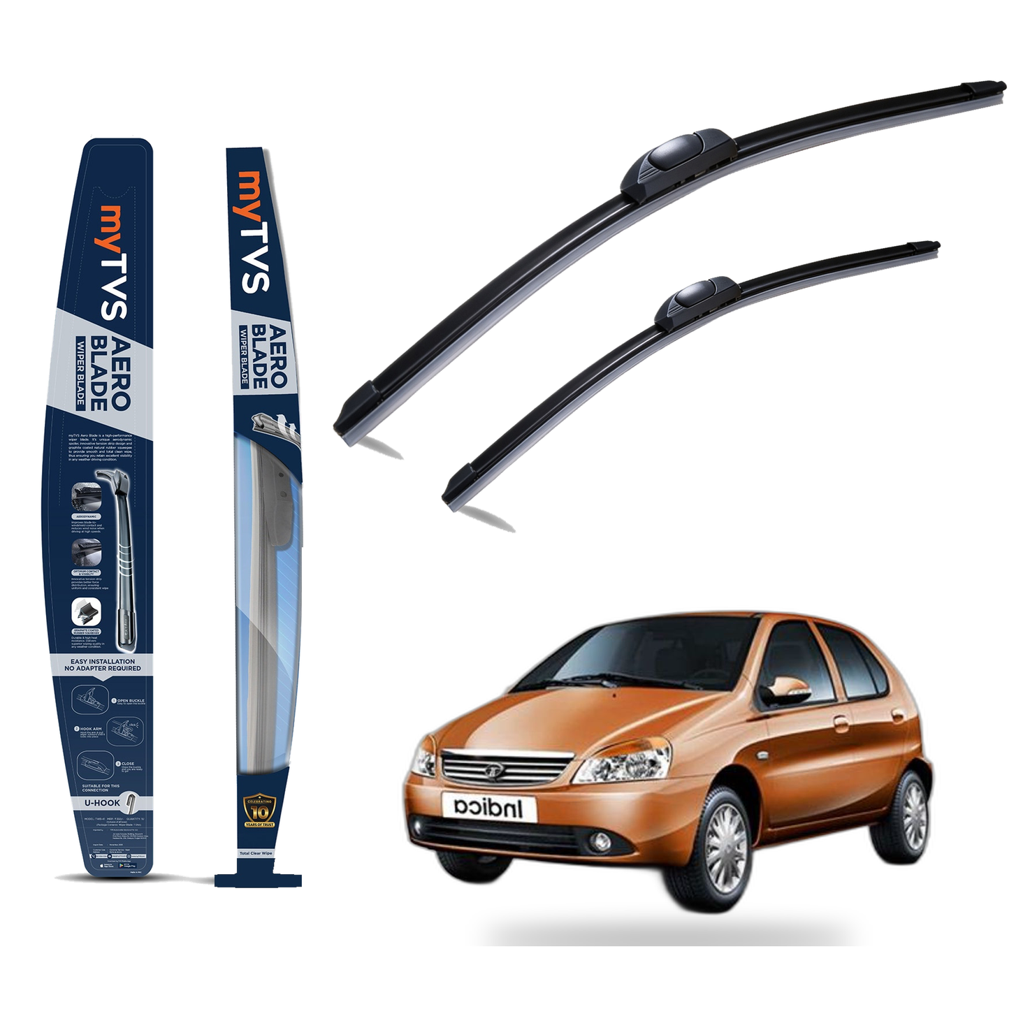 Wiper Blades for Tata Indica (24 x 16) — image 1