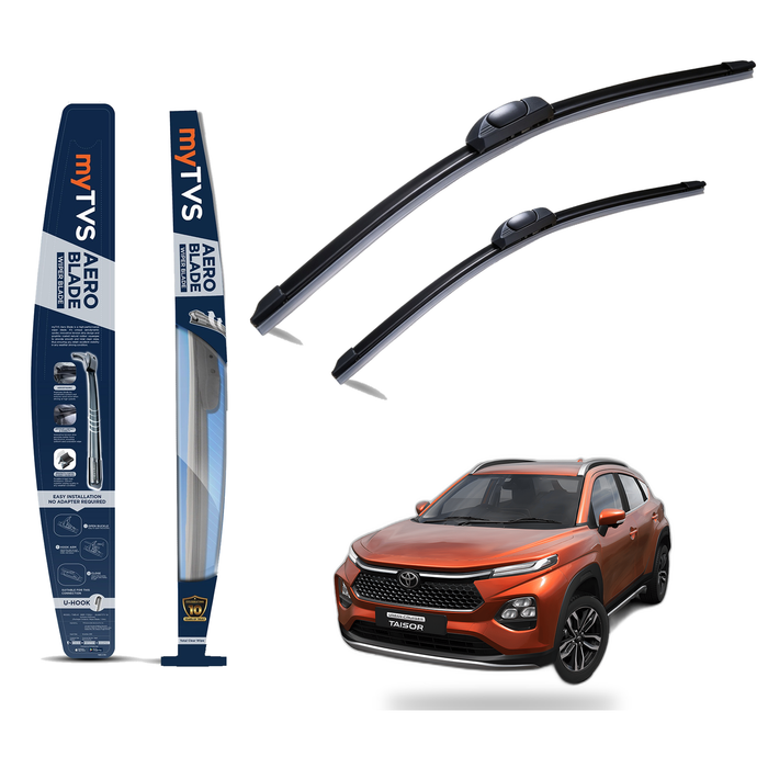 Frameless Wiper Blades for Toyota Taisor (21 x 18)