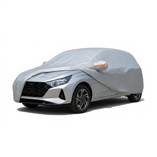 myTVS Waterproof Car Body Cover for Hyundai i20 (2020+) — fitted on car