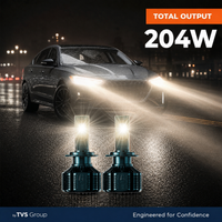 myTVS HyperBeam Ultra 204W 4300K LED — total output 204W, natural white beam