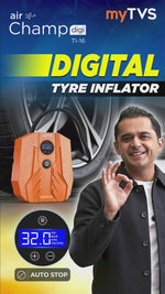 Load and play video in Gallery viewer, myTVS TI-16 Air Champ Digi Tyre Inflator for Car with Digital Auto-Stop