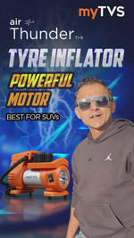Load and play video in Gallery viewer, myTVS TI-9 Air Thunder | Analog Heavy Duty Tyre Inflator for Car 150 Psi