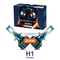 myTVS HyperBeam Ultra 204W LED headlight bulb — H1 socket