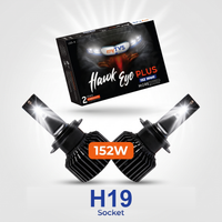 myTVS Hawk Eye Plus 152W LED headlight — H19 socket