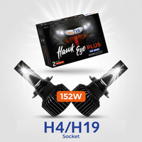 myTVS 152W LED headlight bulb — H4/H19 socket
