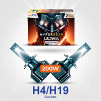 myTVS Hyperbeam Ultra 200W LED headlight — H4/H19 socket