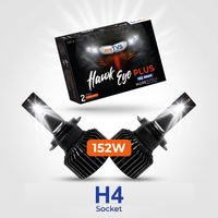 myTVS Hawk Eye Plus 152W LED headlight — H4 socket