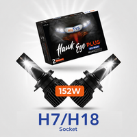myTVS 152W LED headlight bulb — H7/H18 socket
