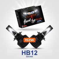 myTVS 152W LED headlight bulb — HB12 socket