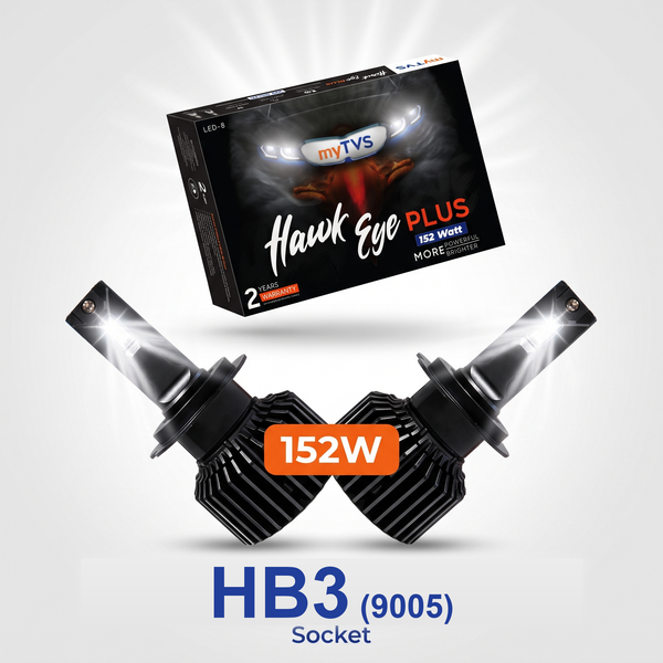 myTVS 152W LED headlight bulb — HB3 socket