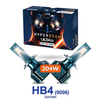 myTVS HyperBeam Ultra 204W 4300K LED headlight bulb — HB4 socket