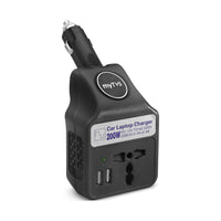 myTVS TLC-28A Car Laptop & Phone Charger 200W with dual USB-A ports and universal AC socket