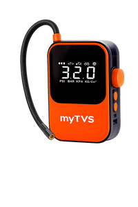 myTVS air Go WT-1 wireless tyre inflator with digital display and 4000 mAh built-in battery
