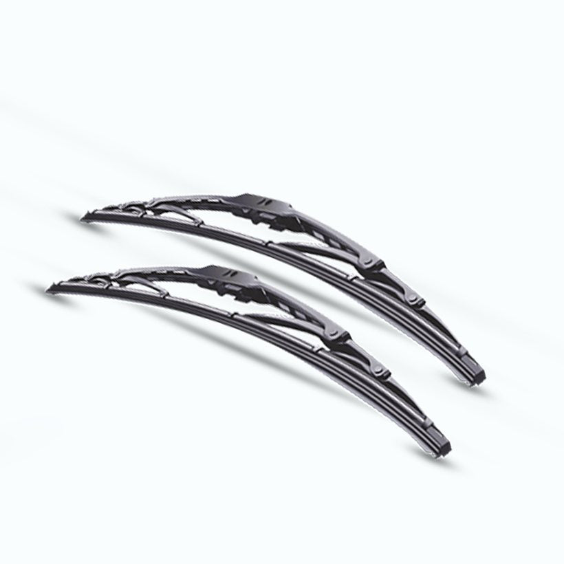 Durable metal-frame crystal wiper blades